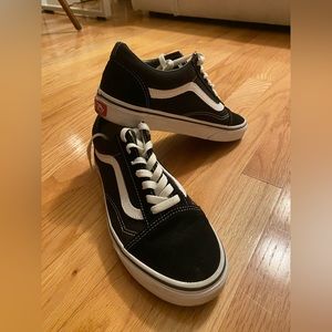 Black Platform Vans